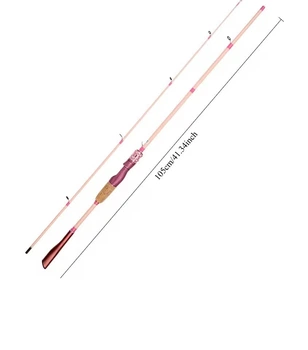 Спінінг рожевий Rubar Fiasst 1.83m 8-25gr.