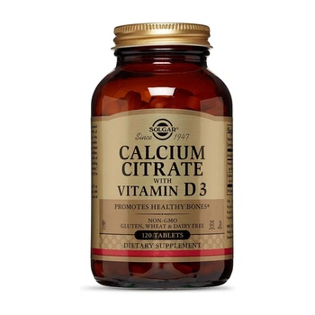 Кальцію цитрат Solgar Calcium Citrate with Vit D3 у таблетках 120 шт