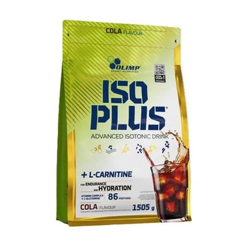 Изотоник OLIMP Iso Plus с L-карнитином, порошок со вкусом колы, фасовка 1,5 кг