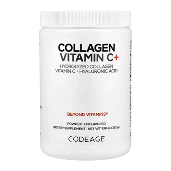 Колаген з вітаміном C Codeage Collagen Vitamin C+ Powder, порошок без смаку, 283 г