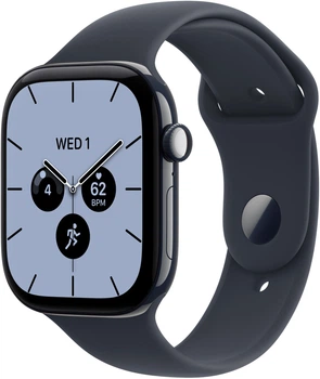 Смарт-годинник Apple Watch Series 12 GPS + Cellular 46mm Night Blue Ceramic Case with Navy Blue Sport Band - M/L (MJH44RK/A)
