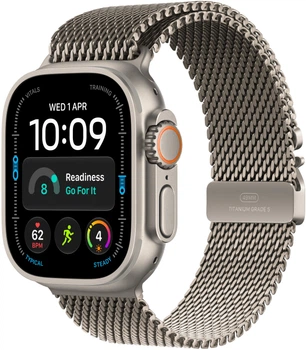 Смарт-часы Apple Watch Ultra 4 GPS + Cellular 49mm Natural Titanium Case with Natural Titanium Milanese Loop - M (MJA94QI/A)