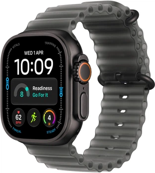 Смарт-часы Apple Watch Ultra 4 GPS + Cellular 49mm Black Titanium Case with Translucent Black Ocean Band (MJAY4QI/A)