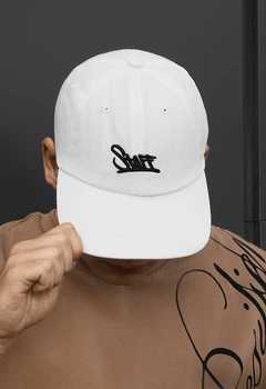 Кепка мужская стаф белая однотонная с логотипом Staff white logo Универсальный (403713)