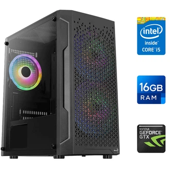 Ігровий ПК AeroCool Trinity - Intel Core i5-2400/ 16GB RAM/ GTX1050 2GB DDR5/ 500GB SSD б/в