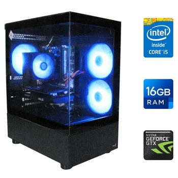 Ігровий ПК AeroCool Viewport - Intel Core i5-3470/ 16GB RAM/ GTX1050Ti 4GB DDR5/ 128GB SSD/ 1000GB HDD б/в