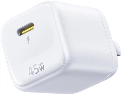 Зарядное устройство Baseus 45 Вт GaN для iPhone 16/17 Pro и Huawei, белое