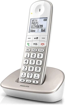 Беспроводной телефон Philips XL4901S/38 серебристый с большими кнопками и графическим дисплеем 1.9" стандарт DECT с функцией громкой связи - Уценка