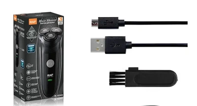 Электробритва RAF R-4040 черная с USB-зарядкой и Li-Ion аккумулятором