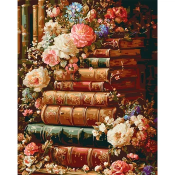 Картина по номерам Оригами Литературный сад, 40x50 см (LW3173-01)