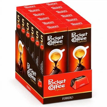 Упаковка цукерок Ferrero Pocket Coffee Espresso Classico 12*62,5 g