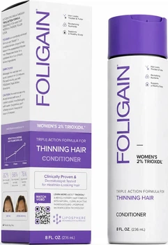 Odżywka do włosów Foligain Triple Action do przerzedzających się włosów nawilżająca 236 ml (818423020327)