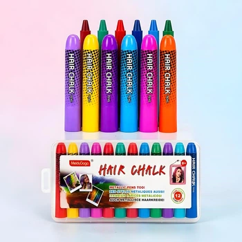 Мелки для волос Hair Chalk, набор 12 цветов (Временная краска для волос)