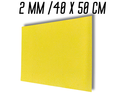 Фоамиран FROM FACTORY блестящий/глитерный 2мм/40х50см Желтый