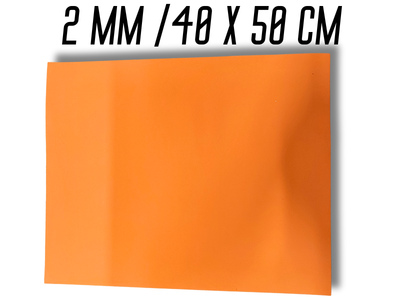 Фоамиран FROM FACTORY матовый 2мм/40х50см Оранжевый