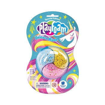 Набір кулькового пластиліну Educational Insights Playfoam Грива єдинорога 3 кольори для творчого моделювання та розвитку дрібної моторики дітей