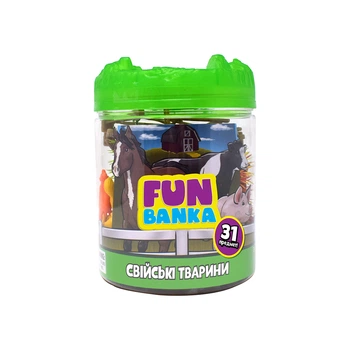 Игровой набор Fun Banka Домашние животные 31 предмет фигурки животных с аксессуарами для сюжетно-ролевых игр детский развивающий комплект