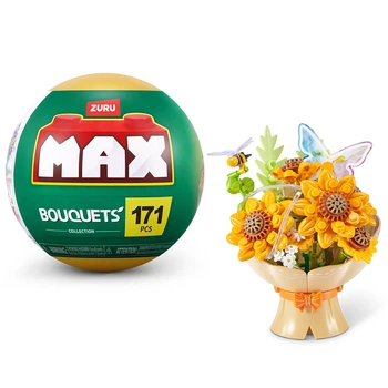 Конструктор в капсуле Max серии Bouquets S1 – Букет подсолнечников (свет)