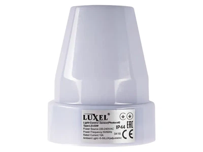 Датчик світла Luxel 10A IP44 (LS-02W)