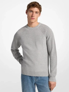 Джемпер чоловічий Michael Kors Wool Blend Crewneck Sweater OF560DUH4X1 M Сірий (198912250641)