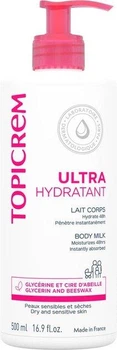 Ультраувлажняющая эмульсия для тела Topicrem Ultra Hydratante • 500 мл, для сухой кожи (3700281702286)