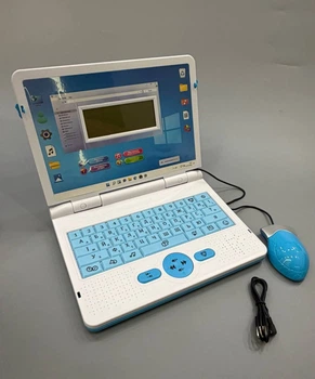 Ноутбук знаний WToys озвучивание на украинском и английском языке алфавит цифры скороговорки сказки песни загадки викторина (73693)