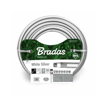 Шланг для поливу 3/4" - 50м має 5 шарів Bradas NTS WHITE SILVER A100978