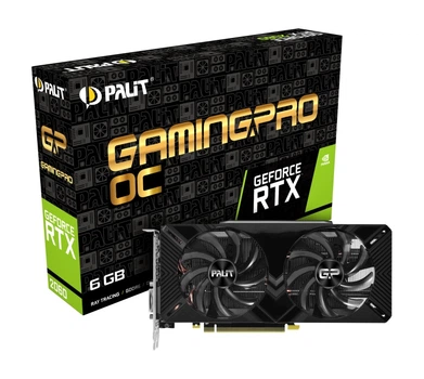 Видеокарта GF RTX 2060 6GB GDDR6 GamingPro OC Palit (NE62060T18J9-1062A)