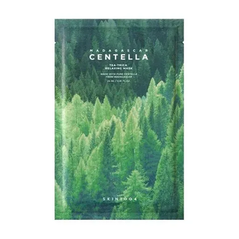 Заспокійлива тканинна маска з центеллою і зеленим чаєм SKIN1004 Madagascar Centella Tea‑Trica Relaxing Mask, 22 мл