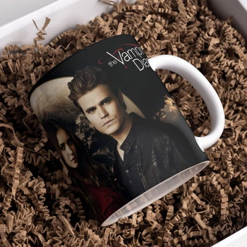 Чашка чорна хамелеон матова The Vampire Diaries Щоденники вампіра 330 мл (ЩВ00688)
