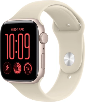 Смарт-часы Apple Watch SE 3 (2026) GPS 44mm Starlight Aluminium Case with Sand Sport Band - S/M (MJL34RK/A)