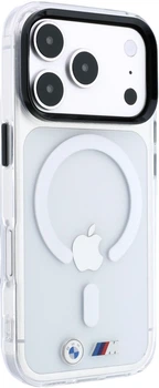 Etui BMW M Quadrille Kevlar Tricolor & Metal Logo MagSafe do Apple iPhone 18 Pro / 17 Pro Czarne (3666339669034)