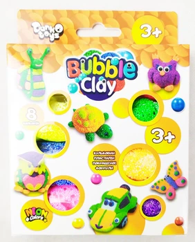 Шариковый пластилин "Bubble Clay" 8 цветов DANKO TOYS (BBC-04-01)
