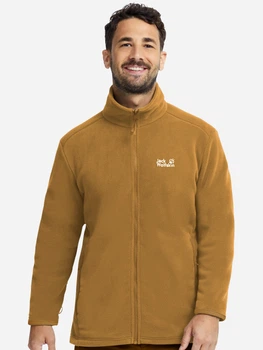 Толстовка флисовая на молнии мужская Jack Wolfskin Taunus 200 Fz M A65797-G0095 S Светло-коричневая (4064886780551)
