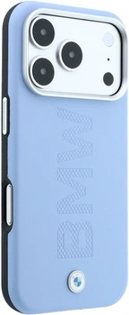 Etui BMW M Quadrille Kevlar Metal Logo MagSafe do Apple iPhone 18 Pro / 17 Pro Granatowe (3666339668730)