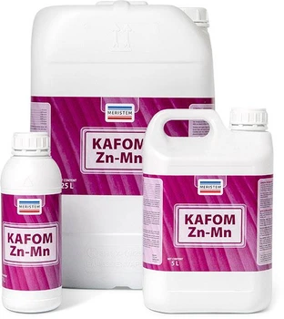 Добриво Kafom Zn-Mn 20 л містить 30% фосфору, 5% цинку, 3% марганцю