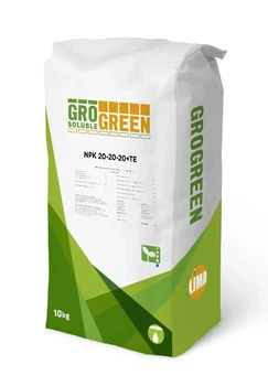 Добриво GroGreen NPK 20-20-20+TE мінеральне 10 кг