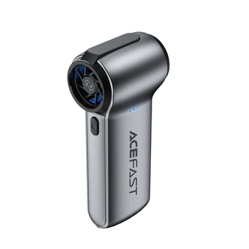 Портативный турбовентилятор ACEFAST YF3 3 скорости 2500 mAh 4 насадки Metal Grey