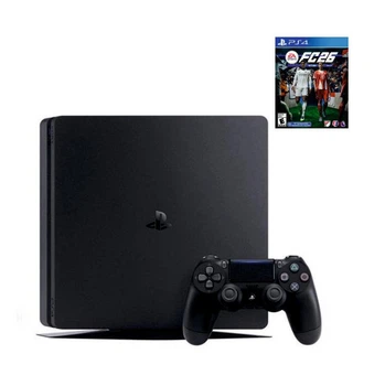 Консоль Sony PlayStation 4 SLIM 500GB Black обслугована + Геймпад бездротовий DualShock 4 + FC 26 + гарантія Б/В