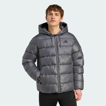 Куртка чоловіча ADIDAS Essentials CLIMAWARM Synthetic Down Puffer Hooded JM8399 s, темно-сірий