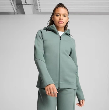 Джемпер жіночий EVOSTRIPE Full-Zip Hoodie Women 68505030 l, зелений