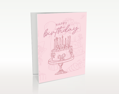 Подарункова листівка «Happy Birthday» - 11см × 9 см