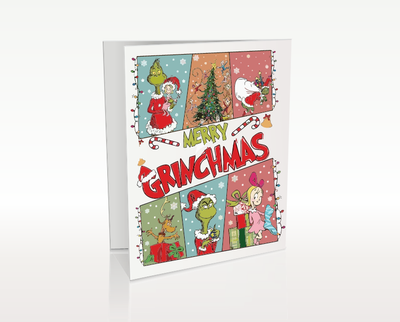 Новорічна подарункова листівка «Merry Grinchmas» - 11см × 9 см