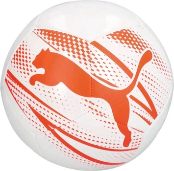 Футбольный мяч Puma ATTACANTO Graphic белый, оранжевый Уни 4 084073-17