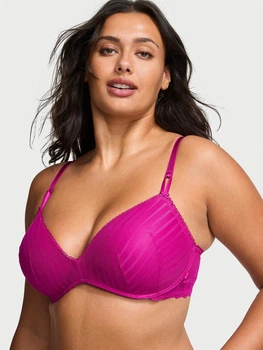 Бюстгальтер с Push-up с косточками Victoria's Secret 27190914 75A Фуксия (28698755852)