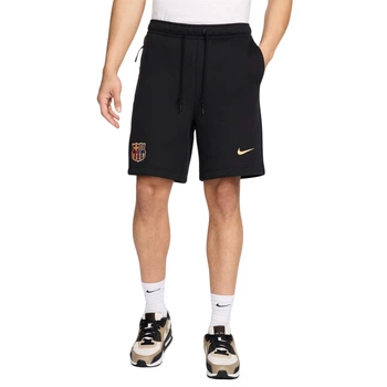 Шорты мужские Nike Fc Barcelone Nsw Tech Fleece 2024/25 XS Черный FN8477-010