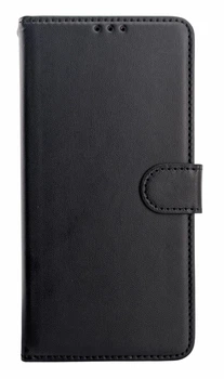 Чохол книжка Leather Flip для Huawei P Smart 2021 (PPA-LX1,PPA-LX2) на магніті з підставкою чорний