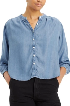 Женская джинсовая рубашка Levi's 42(S) Голубой джинс (156542)