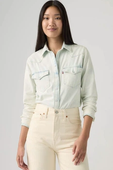 Женская джинсовая рубашка Levi's 42(S) Голубой (156531)