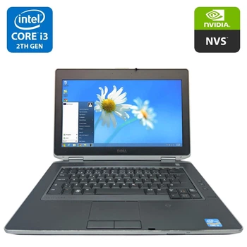 Ноутбук Dell Latitude E6430 / 14" (1366x768) TN / Intel Core i3-2350M (2 (4) ядра по 2.3 GHz) / 8 GB DDR3 / 500 GB HDD / nVidia NVS 5200M, 1 GB GDDR5, 64-bit / DVD-ROM / АКБ не держит б/у